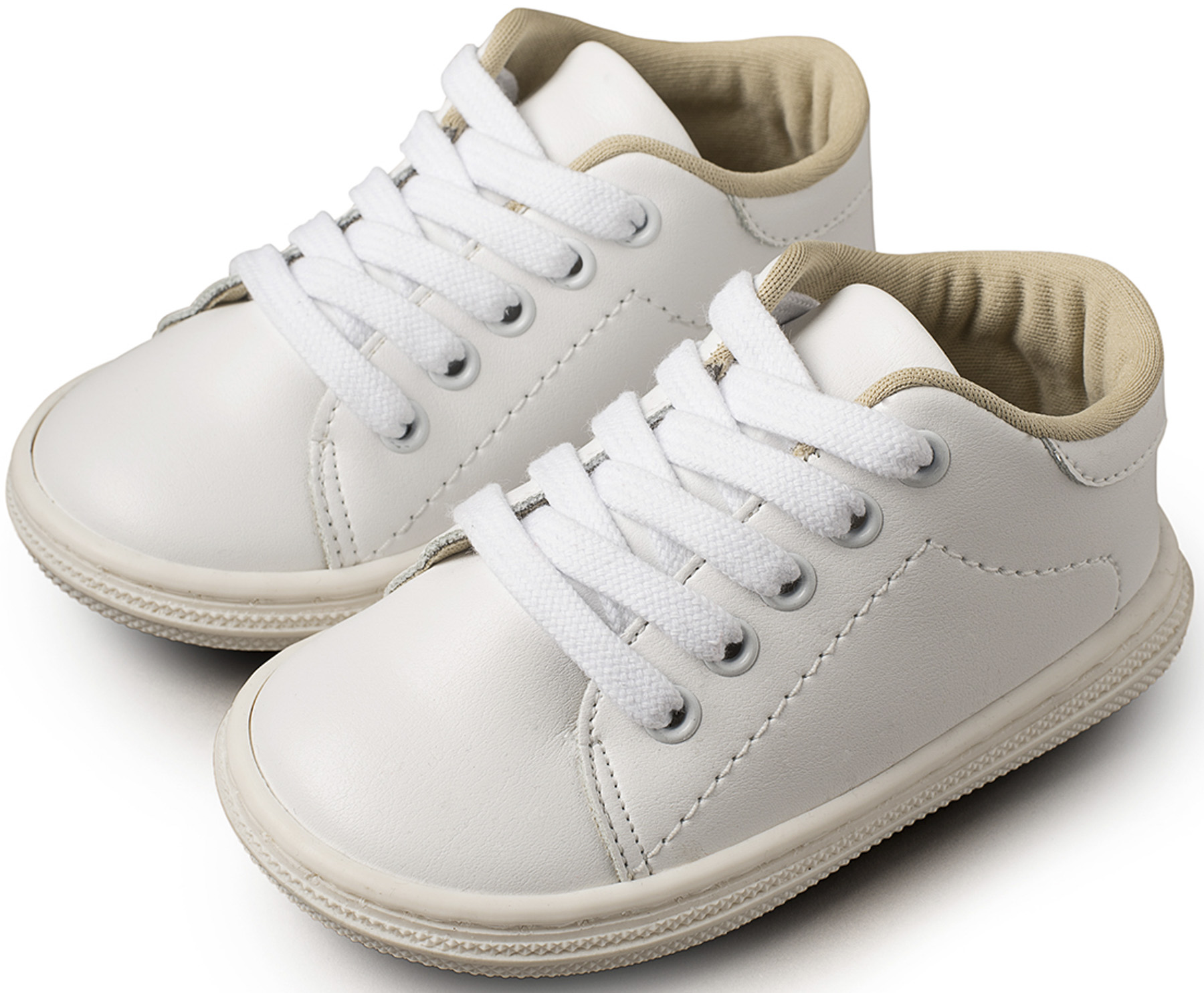 BS3030-WHITE-BABYWALKER Δετό Σνίκερ BS3030 Λευκό - Image 1