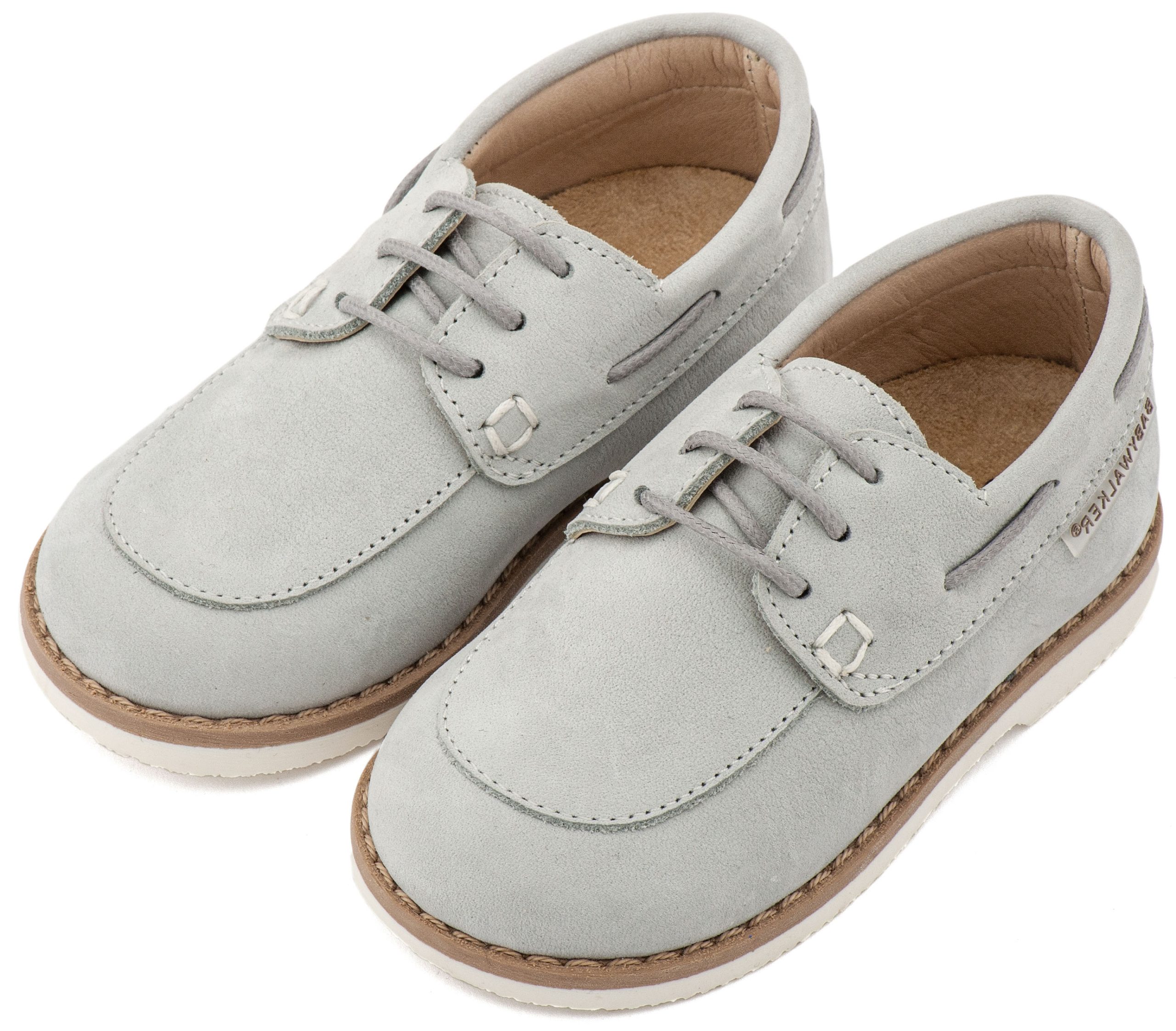 BW4308-OFF-WHITE-BABYWALKER Δετό Δερμάτινο Μοκασίνι BW 4308 Λευκό - Image 1