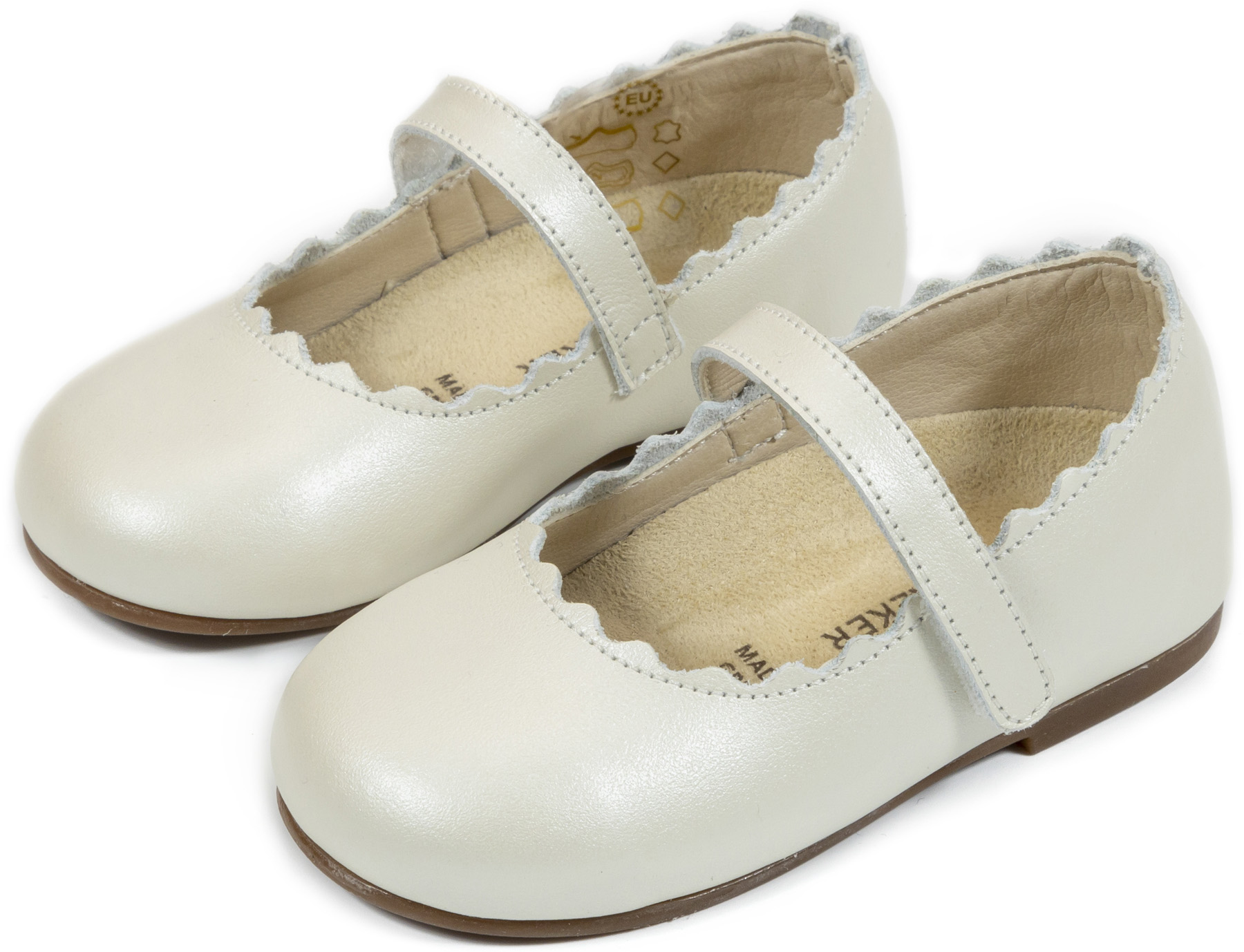 BW4597-IVORY-BABYWALKER Γοβάκι Μονή Μπαρέτα Χρατς BW4597 Εκρού - Image 1