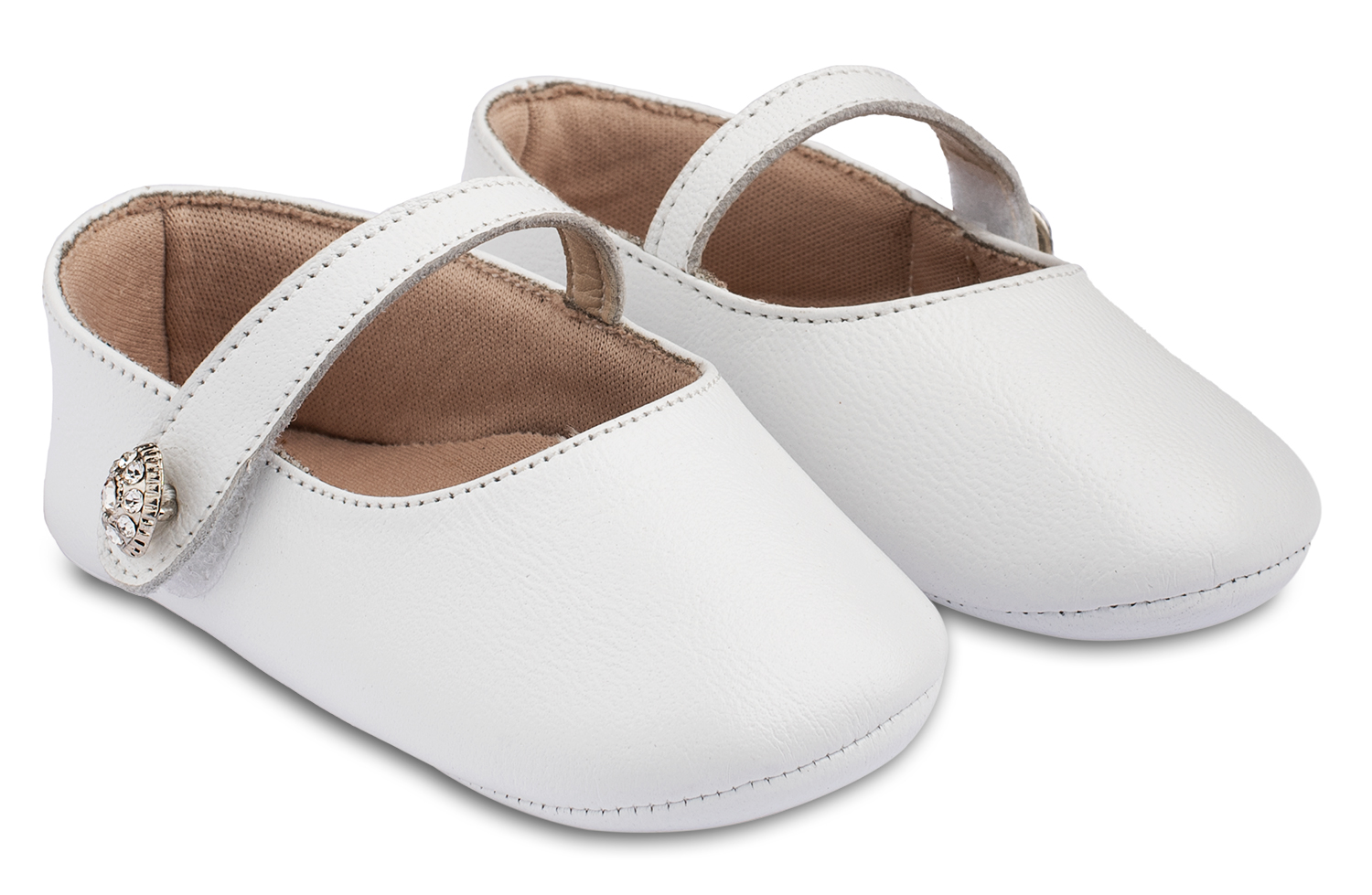 MI1619-WHITE1-BABYWALKER Γοβάκι Μονή Μπαρέτα MI1619 Λευκό - Image 1