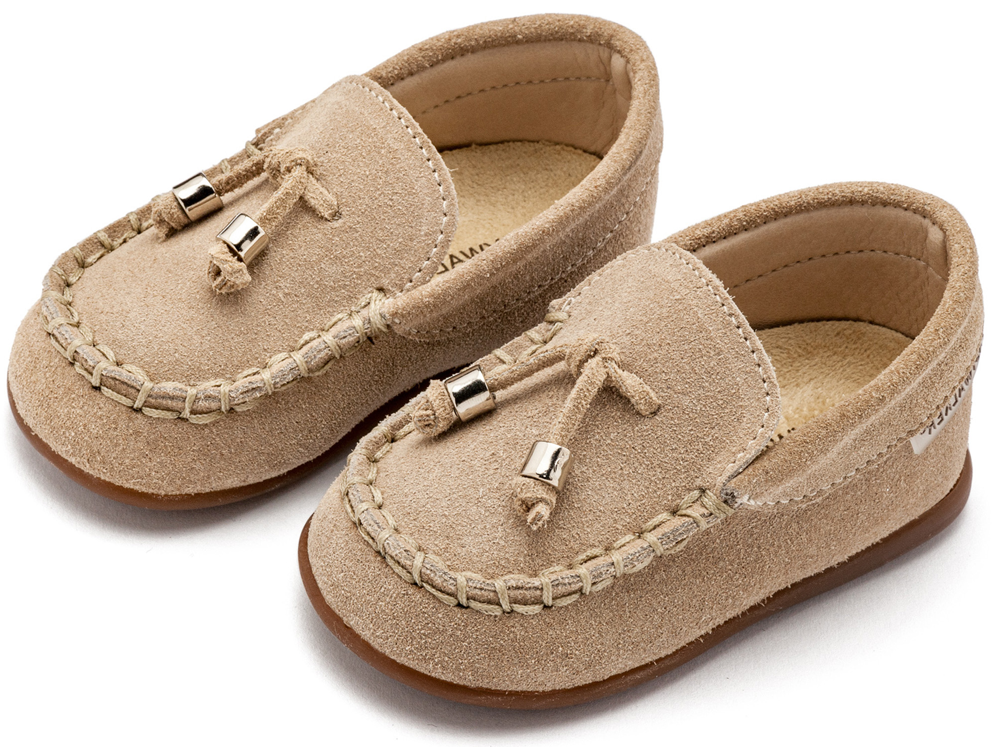 PRI2121-BEIGE-BABYWALKER Καστόρινο Δετό Loafer PRI2121 Μπεζ - Image 1
