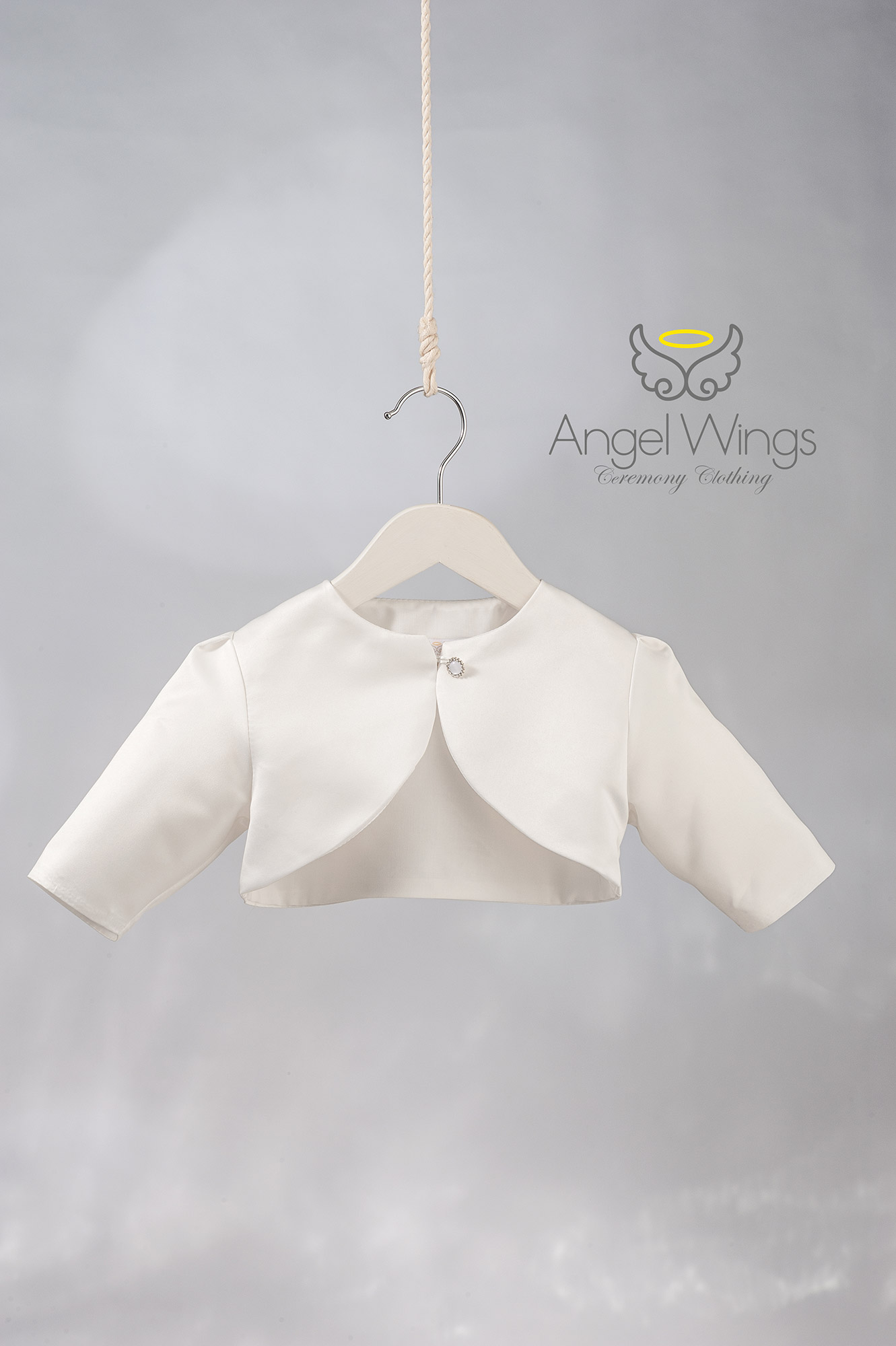 Angelwings_281_1 Bolero Silky Rasmir Λευκό - Image 1