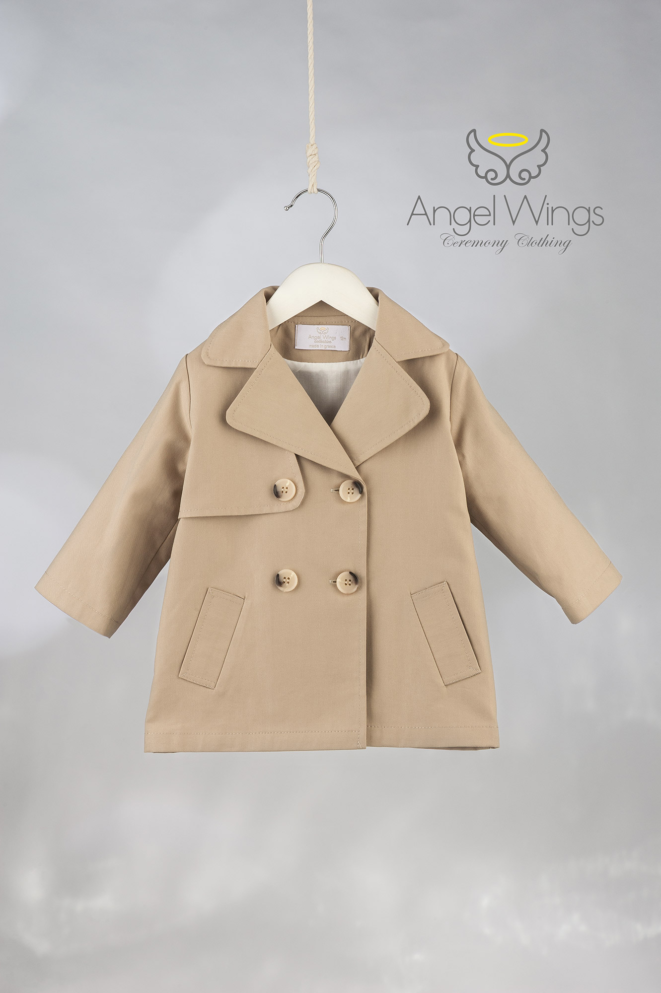 Angelwings_330_1 Trench Coat Short - Image 1